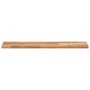 Estante flotante 2 uds madera acacia acabado aceite 100x20x2 cm