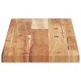 Estante flotante 3 uds madera acacia acabado aceite 100x20x2 cm