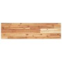 Estante flotante 4 uds madera acacia acabado aceite 100x20x2 cm