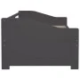 Sofá cama 3 plazas madera maciza pino gris oscuro 90x200 cm de vidaXL, Camas y somieres - Ref: Foro24-322168, Precio: 87,52 €...