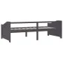 3-seater sofa bed solid pine wood dark gray 90x200 cm by vidaXL, Beds and slatted bases - Ref: Foro24-322168, Price: 87,52 €,...