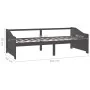 Sofá cama 3 plazas madera maciza pino gris oscuro 90x200 cm de vidaXL, Camas y somieres - Ref: Foro24-322168, Precio: 87,52 €...