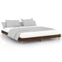 Bettgestell aus eichenbraunem Holzwerkstoff, 200 x 200 cm von vidaXL, Betten und Lattenroste - Ref: Foro24-832012, Preis: 138...