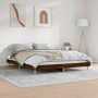 Bettgestell aus eichenbraunem Holzwerkstoff, 200 x 200 cm von vidaXL, Betten und Lattenroste - Ref: Foro24-832012, Preis: 142...