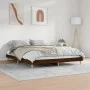 Bettgestell aus eichenbraunem Holzwerkstoff, 200 x 200 cm von vidaXL, Betten und Lattenroste - Ref: Foro24-832012, Preis: 138...