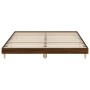 Oak brown engineered wood bed frame 200x200 cm by vidaXL, Beds and slatted bases - Ref: Foro24-832012, Price: 142,57 €, Disco...