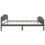 Dark gray solid pine wood bed frame 160x200 cm by vidaXL, Beds and slatted bases - Ref: Foro24-322050, Price: 127,39 €, Disco...