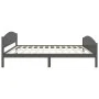 Dark gray solid pine wood bed frame 160x200 cm by vidaXL, Beds and slatted bases - Ref: Foro24-322050, Price: 126,23 €, Disco...