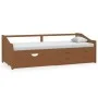 Sofá cama 3 plazas cajones pino macizo marrón miel 90x200 cm de vidaXL, Camas y somieres - Ref: Foro24-322171, Precio: 239,47...