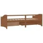 Sofá cama 3 plazas cajones pino macizo marrón miel 90x200 cm de vidaXL, Camas y somieres - Ref: Foro24-322171, Precio: 239,47...