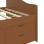 Sofá cama 3 plazas cajones pino macizo marrón miel 90x200 cm de vidaXL, Camas y somieres - Ref: Foro24-322171, Precio: 239,47...