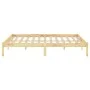 Solid wood bed frame 120x190 cm by vidaXL, Beds and slatted bases - Ref: Foro24-809987, Price: 79,62 €, Discount: %