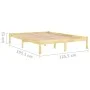 Solid wood bed frame 120x190 cm by vidaXL, Beds and slatted bases - Ref: Foro24-809987, Price: 79,62 €, Discount: %