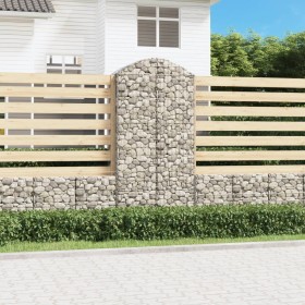 Cesta gaviones forma arco hierro galvanizado 100x50x200/220 cm