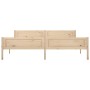 Solid pine wood bed frame 200x200 cm by vidaXL, Beds and slatted bases - Ref: Foro24-322102, Price: 123,25 €, Discount: %