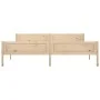 Solid pine wood bed frame 200x200 cm by vidaXL, Beds and slatted bases - Ref: Foro24-322102, Price: 122,20 €, Discount: %