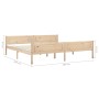 Solid pine wood bed frame 200x200 cm by vidaXL, Beds and slatted bases - Ref: Foro24-322102, Price: 123,25 €, Discount: %