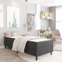 Box spring bed dark gray fabric 100x200 cm by vidaXL, Beds and slatted bases - Ref: Foro24-3054722, Price: 300,27 €, Discount: %