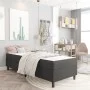 Box spring bed dark gray fabric 100x200 cm by vidaXL, Beds and slatted bases - Ref: Foro24-3054722, Price: 292,32 €, Discount: %