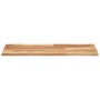 Estante flotante 2 uds madera acacia acabado aceite 100x40x2 cm