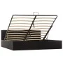 Cama canapé hidráulica cuero sintético negro 180x200 cm de vidaXL, Camas y somieres - Ref: Foro24-285515, Precio: 368,31 €, D...