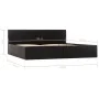 Cama canapé hidráulica cuero sintético negro 180x200 cm de vidaXL, Camas y somieres - Ref: Foro24-285515, Precio: 368,31 €, D...