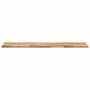 Estante flotante 3 uds madera acacia acabado aceite 140x40x2 cm