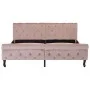 Bettgestell aus rosafarbenem Samt, 160 x 200 cm von vidaXL, Betten und Lattenroste - Ref: Foro24-288568, Preis: 368,26 €, Rab...