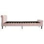 Estructura de cama de terciopelo rosa 160x200 cm de vidaXL, Camas y somieres - Ref: Foro24-288568, Precio: 368,26 €, Descuent...