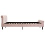 Pink velvet bed frame 160x200 cm by vidaXL, Beds and slatted bases - Ref: Foro24-288568, Price: 375,21 €, Discount: %