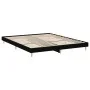 Black engineered wood bed frame 200x200 cm by vidaXL, Beds and slatted bases - Ref: Foro24-832006, Price: 132,46 €, Discount: %