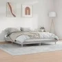 Sonoma gray engineered wood bed frame 200x200 cm by vidaXL, Beds and slatted bases - Ref: Foro24-832011, Price: 109,94 €, Dis...