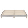 Sonoma gray engineered wood bed frame 200x200 cm by vidaXL, Beds and slatted bases - Ref: Foro24-832011, Price: 111,34 €, Dis...