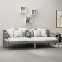 Sofa bed with solid pine wood mattress gray 90x200 cm by vidaXL, Beds and slatted bases - Ref: Foro24-3083586, Price: 296,15 ...