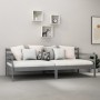 Sofá cama con colchón madera de pino maciza gris 90x200 cm de vidaXL, Camas y somieres - Ref: Foro24-3083586, Precio: 299,89 ...