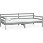 Sofá cama con colchón madera de pino maciza gris 90x200 cm de vidaXL, Camas y somieres - Ref: Foro24-3083586, Precio: 299,89 ...