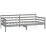 Sofá cama con colchón madera de pino maciza gris 90x200 cm de vidaXL, Camas y somieres - Ref: Foro24-3083586, Precio: 299,89 ...