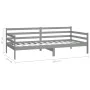 Sofa bed with solid pine wood mattress gray 90x200 cm by vidaXL, Beds and slatted bases - Ref: Foro24-3083586, Price: 296,15 ...
