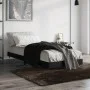 Black engineered wood bed frame 75x190 cm by vidaXL, Beds and slatted bases - Ref: Foro24-832206, Price: 88,45 €, Discount: %