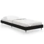 Black engineered wood bed frame 75x190 cm by vidaXL, Beds and slatted bases - Ref: Foro24-832206, Price: 88,45 €, Discount: %