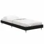 Black engineered wood bed frame 75x190 cm by vidaXL, Beds and slatted bases - Ref: Foro24-832206, Price: 88,45 €, Discount: %