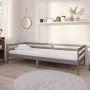 Sofa bed with solid pine wood mattress gray 90x200 cm by vidaXL, Beds and slatted bases - Ref: Foro24-3083571, Price: 256,57 ...