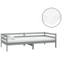 Sofa bed with solid pine wood mattress gray 90x200 cm by vidaXL, Beds and slatted bases - Ref: Foro24-3083571, Price: 267,06 ...