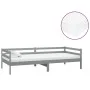 Sofa bed with solid pine wood mattress gray 90x200 cm by vidaXL, Beds and slatted bases - Ref: Foro24-3083571, Price: 256,57 ...