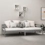 Sofa bed with solid pine wood mattress gray 90x200 cm by vidaXL, Beds and slatted bases - Ref: Foro24-3083571, Price: 267,06 ...