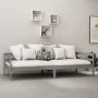 Sofa bed with solid pine wood mattress gray 90x200 cm by vidaXL, Beds and slatted bases - Ref: Foro24-3083571, Price: 256,57 ...
