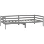 Sofa bed with solid pine wood mattress gray 90x200 cm by vidaXL, Beds and slatted bases - Ref: Foro24-3083571, Price: 267,06 ...