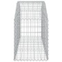 Cesta de gaviones forma arco hierro galvanizado 150x50x60/80 cm
