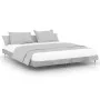 Concrete gray engineered wood bed frame 200x200cm by vidaXL, Beds and slatted bases - Ref: Foro24-832113, Price: 137,87 €, Di...