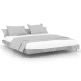Estructura de cama madera de ingeniería gris hormigón 200x200cm de vidaXL, Camas y somieres - Ref: Foro24-832113, Precio: 140...